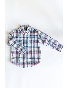 camisa rayas azules rojas celestes y amarillas