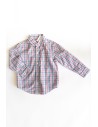 camisa rayas azules celestes y rojas