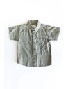 camisa gris lino