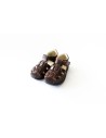 sandalias cafes de cuero