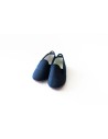 zapatos tela azules