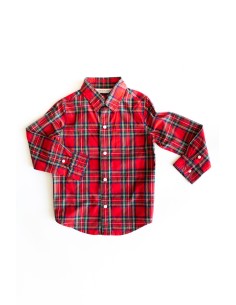camisa roja rayas verdes y azules