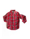 camisa roja rayas verdes y azules