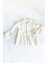 camisa manga larga lino beige
