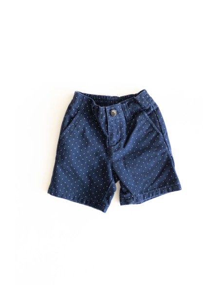 short azul puntitos blancos