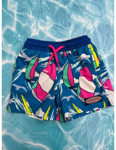 pantalon de baño veleros con fucsia