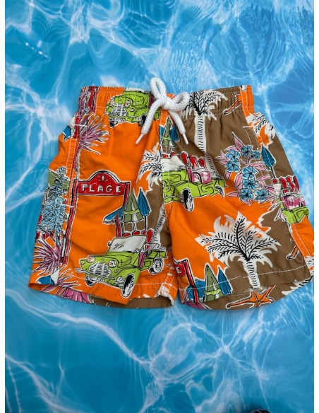 pantalon de baño naranja