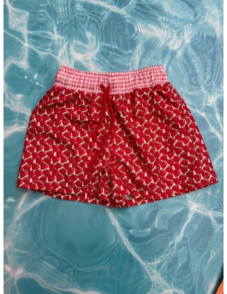 pantalon de baño de frutillas
