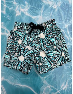 pantalon de baño con diseno azules celeste