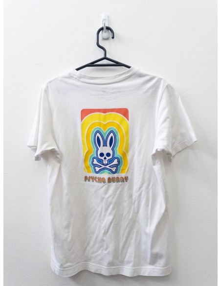 camiseta blanca logo atras