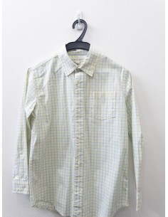 camisa colores pastel amarillo y celeste