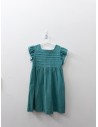 vestido lino turquesa