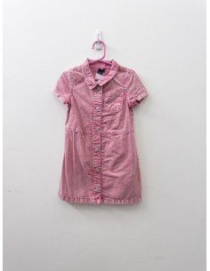 vestido jean rosado