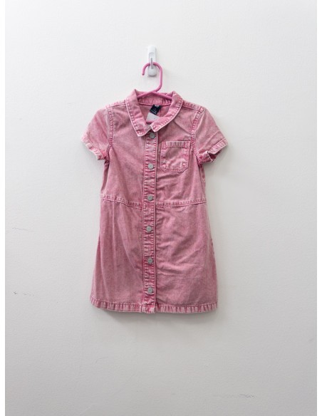 vestido jean rosado