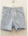 short cuadros celestes y blancos