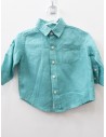 camisa turquesa lino