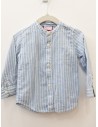 camisa manga larga rayas blancas y celestes