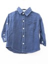 camisa manga larga azul oscuro