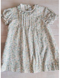 vestido flores verdes