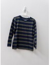 camiseta manga larga azul con verde
