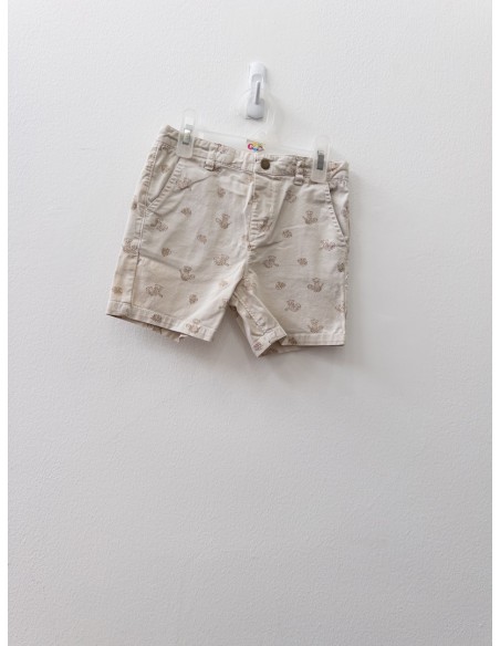 short beige con dibujos