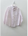 camisa blanca con cuadros rosados