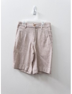 short de lino beige