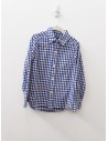 camisa cuadros azules con amarillo y rosado
