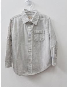 camisa rayas grises y blancas