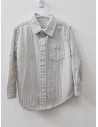 camisa rayas grises y blancas