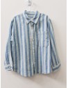 camisa rayas azules y celestes