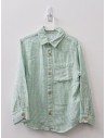 camisa rayas verdes y blancas