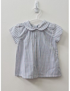 camisea cuadros azules y rosadas