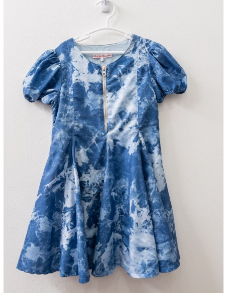 vestido degrade azul