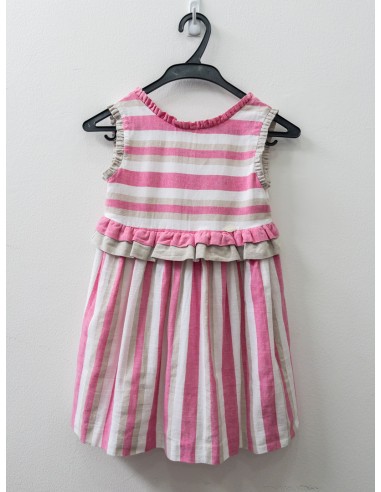 vestido rayas rosadas