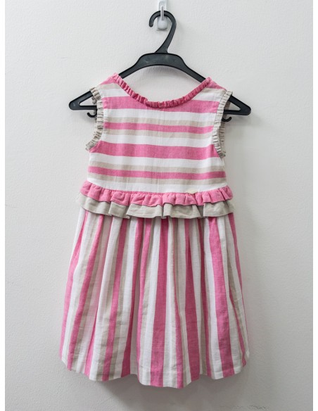 vestido rayas rosadas
