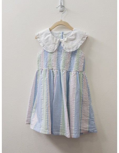 vestido rayas color pastel