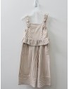 set pantalon y top beige