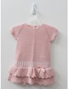 set vestido rosado tejido con calzon