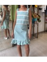 set falda y top verde agua