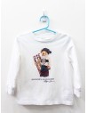 camiseta manga larga blanca con osito
