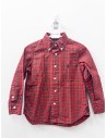 camisa roja con cuadros negros