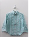 camisa cuadros turquesa