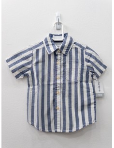 camisa rayas blancas y azules