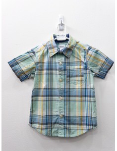 camisa cuadros verdes y azules