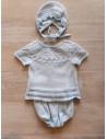 set short y camiseta punto celeste