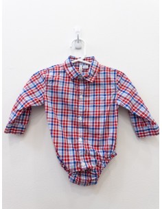 camisa romper cuadros rojos y amarillos
