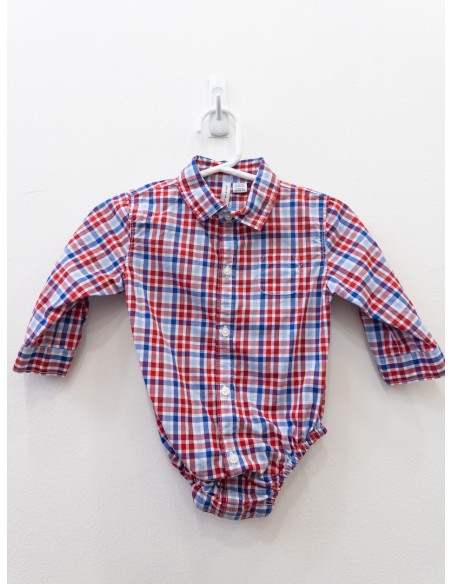 camisa romper cuadros rojos y amarillos
