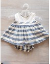 set rayas celestes y blancas