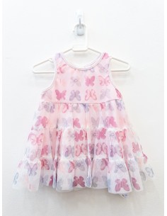 vestido flores tul